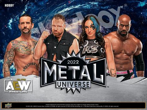 aew metal hobby box|2022 skybox metal universe aew.